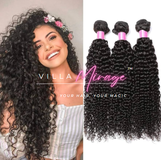 100% Virgin Kinky Curly Malaysian Human Hair Bundle Pack